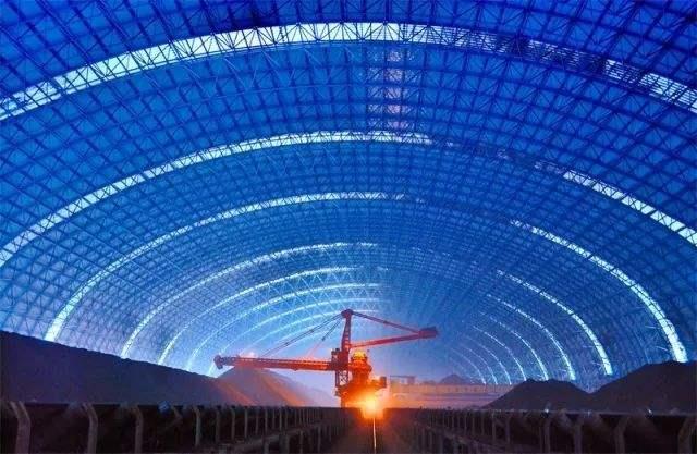 大石桥亿优钢构工程师为您解析原料场封闭技术的特点和类型